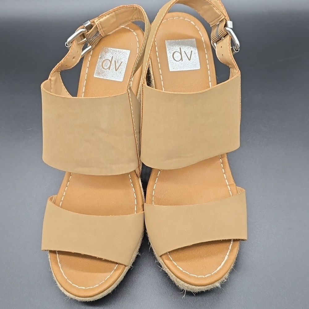 DV | Target Branded| Tan | Espadrille |Wedge Sandals | Size 10M - Picture 3 of 8